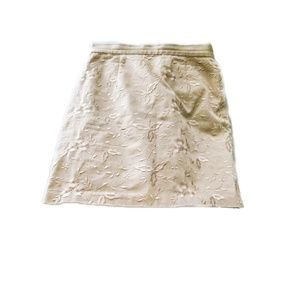 J.Crew Khaki Embroidered Mini 100% Cotton
